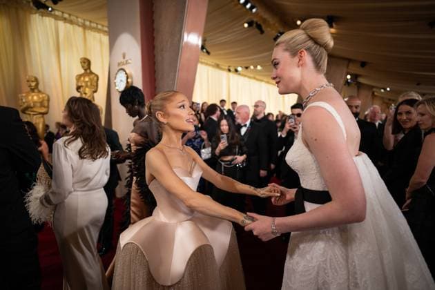 97th Oscars, Academy Awards Ariana Grande and Elle Fanning arrive on the red carpet of the 97th OscarsÂ® at the DolbyÂ® Theatre at Ovation Hollywood on Sunday, March 2, 2025., Credit:Avalon.red Avalon  Copyright: xAvalon.redx xAvalonx 0971212316