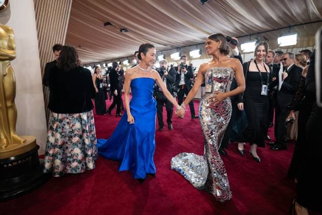 97th Oscars, Academy Awards Michelle Yeoh and Halle Berry arrives on the red carpet of the 97th OscarsÂ® at the DolbyÂ® Theatre at Ovation Hollywood on Sunday, March 2, 2025., Credit:Avalon.red Avalon  Copyright: xAvalon.redx xAvalonx 0971212445