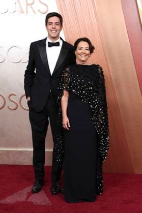 Maria Carlota Bruno with companion at the 2025 97th Annual Academy Awards at the Dolby Theatre Los Angeles, 02 03 2025 Foto:xJ.xBlocx xFuturexImagex oscars_5601