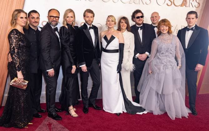 97th Oscars, Academy Awards Magnus von Horn (5th from L) and guests arrive on the red carpet of the 97th OscarsÂ® at the DolbyÂ® Theatre at Ovation Hollywood on Sunday, March 2, 2025., Credit:Avalon.red Avalon  Copyright: xAvalon.redx xAvalonx 0971224954