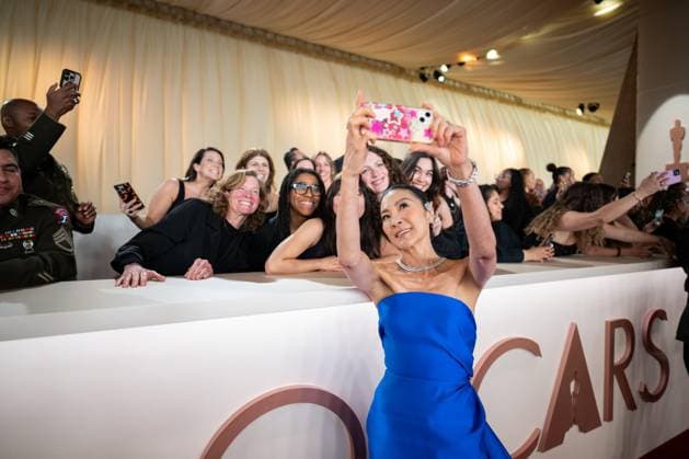 Michelle Yeoh arrives on the red carpet of the 97th OscarsÂ® at the DolbyÂ® Theatre at Ovation Hollywood on Sunday, March 2, 2025. Los Angeles CA USA  34776345PLX