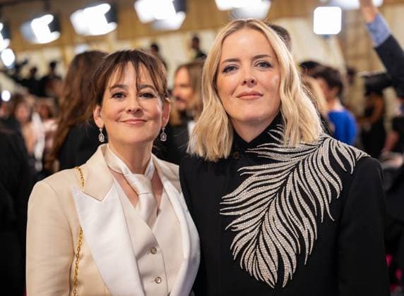 Lesley Barber and Ornela March arrive on the red carpet of the 97th OscarsÂ® at the DolbyÂ® Theatre at Ovation Hollywood on Sunday, March 2, 2025. Los Angeles CA USA  34776380PLX