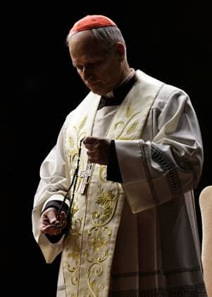 March 3, 2025, Vatican City: Cardinal ROBERT FRANCIS PREVOST Prefect of the Dicasteery for Bishops leads the Holy Rosary for the Holy Father Francis in St, Peter s Square at the Vatican. Vatican City State - ZUMAi15_ 20250303_zaf_i15_004 Copyright: xEvandroxInettix