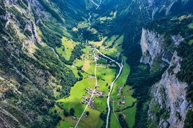 Panoramic view of idyllic mountain scenery in the Alps with fresh green meadows in bloom on a beautiful sunny day in summer, Switzerland. Idyllic mountain landscape in the Alps with meadows in summer. , 51737866.jpg, mountain, alp, switzerland, travel, panorama, nature, landscape, scenery, hiking, peak, beautiful, meadow, rural, swiss, field, flower, sky, alpine, lake, background, outdoor, summer, tourism, rock, famous, blue, national park, trekking, interlaken switzerland, adventure, grass, europe, stunning, summit, amazing, forest, jungfrau, grindelwald, mountain peak RECORD DATE NOT STATED