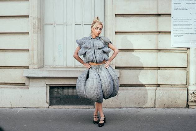 PFW - Bilal Hassani after Anrealage Show Bilal Hassani after the parade by Anrealage for the Womenswear Ready-to-wear Fall-Winter 2025 2026 collection as part of the Paris Fashion Week, at the American Cathedral in Paris, France on March 4, 2025. Photo by Alexis Jumeau ABACAPRESS.COM Paris France  Copyright: xJumeauxAlexis ABACAx