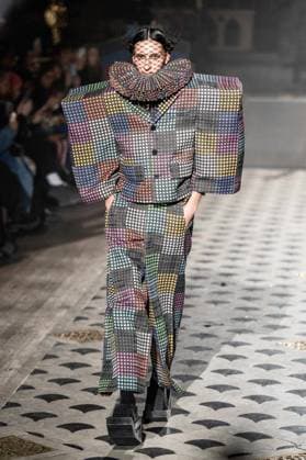 PFW - Anrealage Runway - Paris AJ Models present creations by Anrealage for the Womenswear Ready-to-wear Fall-Winter 2025 2026 collection as part of the Paris Fashion Week, at the American Cathedral in Paris, France on March 4, 2025. Photo by Alexis Jumeau ABACAPRESS.COM Paris France  Copyright: xJumeauxAlexis ABACAx