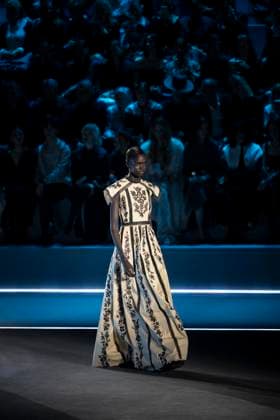 PFW - Dior Runway Models present creations by Dior for the Womenswear Ready-to-wear Fall-Winter 2025 2026 collection as part of the Paris Fashion Week, in Paris on March 4, 2025. Photo by Eliot Blondet ABACAPRESS.COM Paris France  Copyright: xBlondetxEliot ABACAx