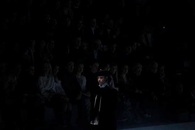 PFW - Dior Runway Models present creations by Dior for the Womenswear Ready-to-wear Fall-Winter 2025 2026 collection as part of the Paris Fashion Week, in Paris on March 4, 2025. Photo by Eliot Blondet ABACAPRESS.COM Paris France  Copyright: xBlondetxEliot ABACAx