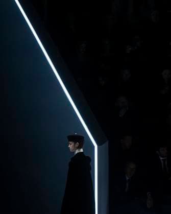 PFW - Dior Runway Models present creations by Dior for the Womenswear Ready-to-wear Fall-Winter 2025 2026 collection as part of the Paris Fashion Week, in Paris on March 4, 2025. Photo by Eliot Blondet ABACAPRESS.COM Paris France  Copyright: xBlondetxEliot ABACAx
