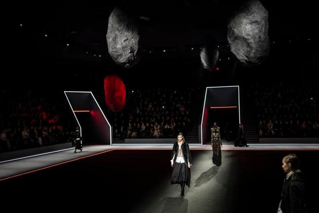 PFW - Dior Runway Models present creations by Dior for the Womenswear Ready-to-wear Fall-Winter 2025 2026 collection as part of the Paris Fashion Week, in Paris on March 4, 2025. Photo by Eliot Blondet ABACAPRESS.COM Paris France  Copyright: xBlondetxEliot ABACAx