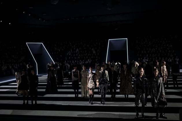 PFW - Dior Runway Models present creations by Dior for the Womenswear Ready-to-wear Fall-Winter 2025 2026 collection as part of the Paris Fashion Week, in Paris on March 4, 2025. Photo by Eliot Blondet ABACAPRESS.COM Paris France  Copyright: xBlondetxEliot ABACAx