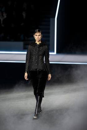 PFW - Dior Runway Models present creations by Dior for the Womenswear Ready-to-wear Fall-Winter 2025 2026 collection as part of the Paris Fashion Week, in Paris on March 4, 2025. Photo by Eliot Blondet ABACAPRESS.COM Paris France  Copyright: xBlondetxEliot ABACAx