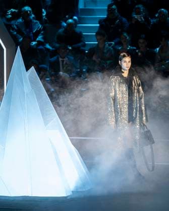 PFW - Dior Runway Models present creations by Dior for the Womenswear Ready-to-wear Fall-Winter 2025 2026 collection as part of the Paris Fashion Week, in Paris on March 4, 2025. Photo by Eliot Blondet ABACAPRESS.COM Paris France  Copyright: xBlondetxEliot ABACAx
