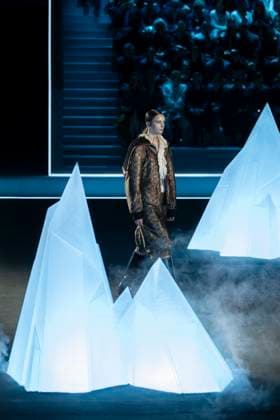 PFW - Dior Runway Models present creations by Dior for the Womenswear Ready-to-wear Fall-Winter 2025 2026 collection as part of the Paris Fashion Week, in Paris on March 4, 2025. Photo by Eliot Blondet ABACAPRESS.COM Paris France  Copyright: xBlondetxEliot ABACAx