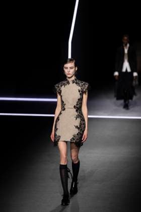 PFW - Dior Runway Models present creations by Dior for the Womenswear Ready-to-wear Fall-Winter 2025 2026 collection as part of the Paris Fashion Week, in Paris on March 4, 2025. Photo by Eliot Blondet ABACAPRESS.COM Paris France  Copyright: xBlondetxEliot ABACAx