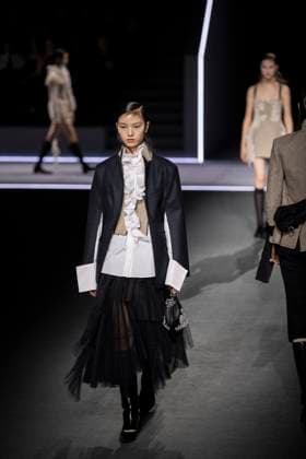 PFW - Dior Runway Models present creations by Dior for the Womenswear Ready-to-wear Fall-Winter 2025 2026 collection as part of the Paris Fashion Week, in Paris on March 4, 2025. Photo by Eliot Blondet ABACAPRESS.COM Paris France  Copyright: xBlondetxEliot ABACAx