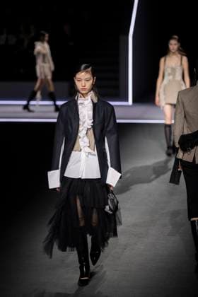 PFW - Dior Runway Models present creations by Dior for the Womenswear Ready-to-wear Fall-Winter 2025 2026 collection as part of the Paris Fashion Week, in Paris on March 4, 2025. Photo by Eliot Blondet ABACAPRESS.COM Paris France  Copyright: xBlondetxEliot ABACAx