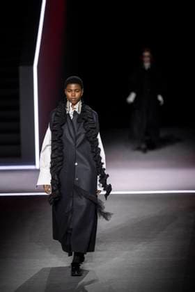 PFW - Dior Runway Models present creations by Dior for the Womenswear Ready-to-wear Fall-Winter 2025 2026 collection as part of the Paris Fashion Week, in Paris on March 4, 2025. Photo by Eliot Blondet ABACAPRESS.COM Paris France  Copyright: xBlondetxEliot ABACAx