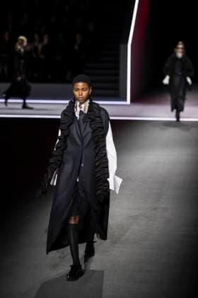 PFW - Dior Runway Models present creations by Dior for the Womenswear Ready-to-wear Fall-Winter 2025 2026 collection as part of the Paris Fashion Week, in Paris on March 4, 2025. Photo by Eliot Blondet ABACAPRESS.COM Paris France  Copyright: xBlondetxEliot ABACAx