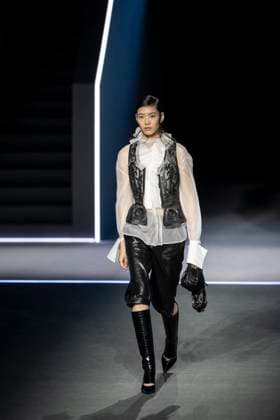 PFW - Dior Runway Models present creations by Dior for the Womenswear Ready-to-wear Fall-Winter 2025 2026 collection as part of the Paris Fashion Week, in Paris on March 4, 2025. Photo by Eliot Blondet ABACAPRESS.COM Paris France  Copyright: xBlondetxEliot ABACAx