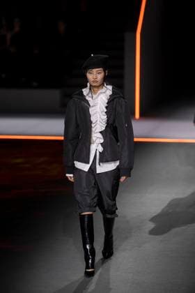 PFW - Dior Runway Models present creations by Dior for the Womenswear Ready-to-wear Fall-Winter 2025 2026 collection as part of the Paris Fashion Week, in Paris on March 4, 2025. Photo by Eliot Blondet ABACAPRESS.COM Paris France  Copyright: xBlondetxEliot ABACAx
