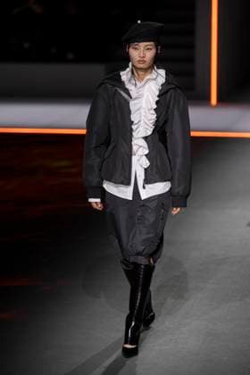 PFW - Dior Runway Models present creations by Dior for the Womenswear Ready-to-wear Fall-Winter 2025 2026 collection as part of the Paris Fashion Week, in Paris on March 4, 2025. Photo by Eliot Blondet ABACAPRESS.COM Paris France  Copyright: xBlondetxEliot ABACAx