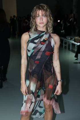 PFW - Maitrepierre Front Row Rose Doll during the Maitrepierre Fashion show for the Womenswear Ready-to-wear Fall-Winter 2025 2026 collection as part of the Paris Fashion Week, in Paris on March 4, 2025. Photo by Jerome Domné ABACAPRESS.COM  Copyright: xDominexJerome ABACAx