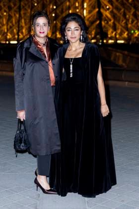Le Grand Diner du Louvre photo call India Mahdavi et Golshifteh Farahani Photo Call du Le Grand Diner du Louvre lors de la Fashion Week à Paris le 5 mars 2025 Olivier Borde Bestimage Photo call Le Grand Diner du Louvre during Fashion Week in Paris on March 5th, 2025 Paris France  Copyright: xOLIVIERxBORDEx xBESTIMAGExOLIVIERxBORDEx xBESTIMAGEx