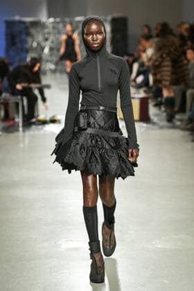 PFW - Cecilie Bahnsen Runway A model walks the runway for a collection by Cecilie Bahnsen as part of Paris Fashion Week at the Palais de Tokyo in Paris, on March 5, 2025. Photo by Firas Abdullah ABACAPRESS.COM Paris Ile-de-France France  Copyright: xAbdullahxFiras ABACAx