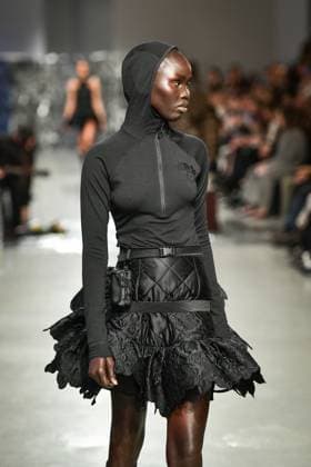 PFW - Cecilie Bahnsen Runway A model walks the runway for a collection by Cecilie Bahnsen as part of Paris Fashion Week at the Palais de Tokyo in Paris, on March 5, 2025. Photo by Firas Abdullah ABACAPRESS.COM Paris Ile-de-France France  Copyright: xAbdullahxFiras ABACAx