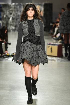 PFW - Cecilie Bahnsen Runway A model walks the runway for a collection by Cecilie Bahnsen as part of Paris Fashion Week at the Palais de Tokyo in Paris, on March 5, 2025. Photo by Firas Abdullah ABACAPRESS.COM Paris Ile-de-France France  Copyright: xAbdullahxFiras ABACAx