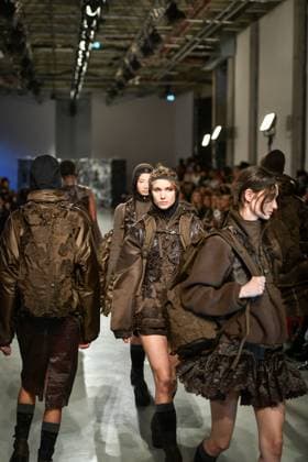 PFW - Cecilie Bahnsen Runway Models walk the runway for a collection by Cecilie Bahnsen as part of Paris Fashion Week at the Palais de Tokyo in Paris, on March 5, 2025. Photo by Firas Abdullah ABACAPRESS.COM Paris Ile-de-France France  Copyright: xAbdullahxFiras ABACAx