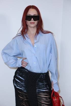 PFW - Stella McCartney Photocall Rose Gray at the Stella McCartney fashion show as part of Paris Fashion Week on March 5, 2025 in Paris, France. Photo by Jerome Domine ABACAPRESS.COM Paris France  Copyright: xDominexJerome ABACAx