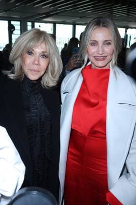 PFW - Stella McCartney Photocall French First Lady Brigitte Macron and Cameron Diaz at the Stella McCartney fashion show as part of Paris Fashion Week on March 5, 2025 in Paris, France. Photo by Jerome Domine ABACAPRESS.COM Paris France  Copyright: xDominexJerome ABACAx