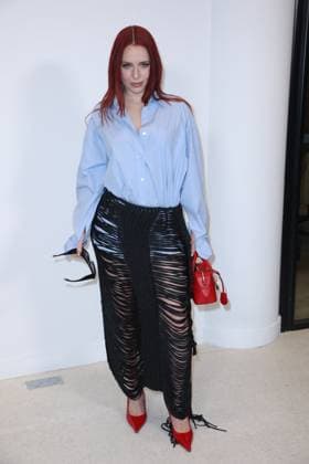 PFW - Stella McCartney Photocall Rose Gray at the Stella McCartney fashion show as part of Paris Fashion Week on March 5, 2025 in Paris, France. Photo by Jerome Domine ABACAPRESS.COM Paris France  Copyright: xDominexJerome ABACAx