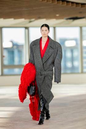 PFW - Stella McCartney Runway A model presents a creation by Stella McCartney for the Womenswear Ready-to-wear Fall-Winter 2025 2026 collection as part of the Paris Fashion Week, in Paris on March 5, 2025. Photo by Eliot Blondet ABACAPRESS.COM Paris France  Copyright: xBlondetxEliot ABACAx