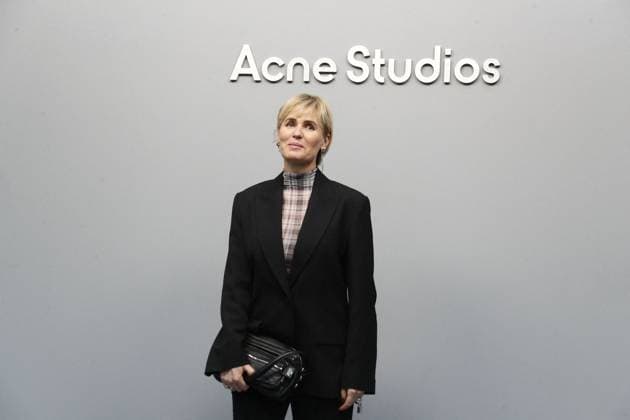 Photocall du défilé Acne Studios Mode Féminine Prêt À Porter Automne Hiver 2025 2026 lors de la Fashion Week de Paris PFW Judith Godrèche Photocall of Acne Studios Fashion Show Ready to Wear Collection Fall Winter 2025 2026 at Paris Fashion Week, on March 5th, 2025 Paris France  Copyright: xChristophexClovisx xBestimagexChristophexClovisx xBestimagex
