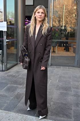 PFW Stella McCartney Outside Arrivals Clemence Poesy arriving at Stella McCartney show during Paris Fashion Week in Paris, France on March 5, 2025. Photo by Julien Reynaud APS-Medias ABACAPRESS.COM Paris France  Copyright: xReynaudxJulien APS-Medias ABACAx