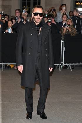PFW Tom Ford Outside Arrivals Tom Ford arriving at Tom Ford show during Paris Fashion Week in Paris, France on March 5, 2025. Photo by Julien Reynaud APS-Medias ABACAPRESS.COM Paris France  Copyright: xReynaudxJulien APS-Medias ABACAx