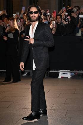 PFW Tom Ford Outside Arrivals Jared Leto arriving at Tom Ford show during Paris Fashion Week in Paris, France on March 5, 2025. Photo by Julien Reynaud APS-Medias ABACAPRESS.COM Paris France  Copyright: xReynaudxJulien APS-Medias ABACAx