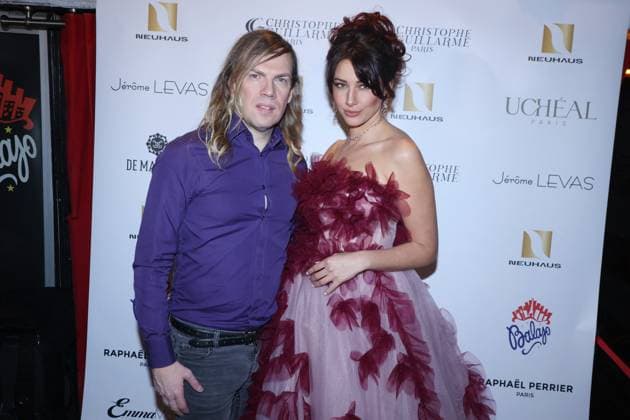 PFW - Christophe Guillarme Front Row Delphine Wespiser and Christophe Guillarme at the Christophe Guillarme fashion show as part of Paris Fashion Week on March 5, 2025 in Paris, France. Photo by Jerome Domine ABACAPRESS.COM  Copyright: xDominexJerome ABACAx