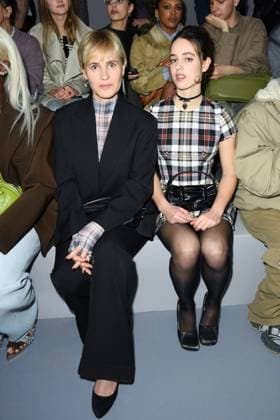PFW Acne Studios Front Row Judith Godreche and Tess Barthelemy attending the Acne Studios Womenswear Fall Winter 2025-2026 show as part of Paris Fashion Week at L’Observatoire de Paris in Paris, France on March 05, 2025. Photo by Aurore Marechal ABACAPRESS.COM Paris France  Copyright: xMarechalxAurore ABACAx