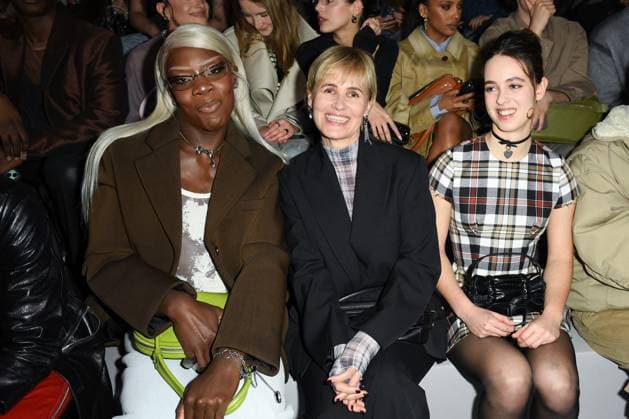 PFW Acne Studios Front Row Keiona, Judith Godreche and Tess Barthelemy attending the Acne Studios Womenswear Fall Winter 2025-2026 show as part of Paris Fashion Week at L’Observatoire de Paris in Paris, France on March 05, 2025. Photo by Aurore Marechal ABACAPRESS.COM Paris France  Copyright: xMarechalxAurore ABACAx