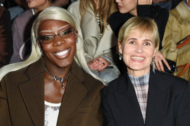 PFW Acne Studios Front Row Keiona and Judith Godreche attending the Acne Studios Womenswear Fall Winter 2025-2026 show as part of Paris Fashion Week at L’Observatoire de Paris in Paris, France on March 05, 2025. Photo by Aurore Marechal ABACAPRESS.COM Paris France  Copyright: xMarechalxAurore ABACAx