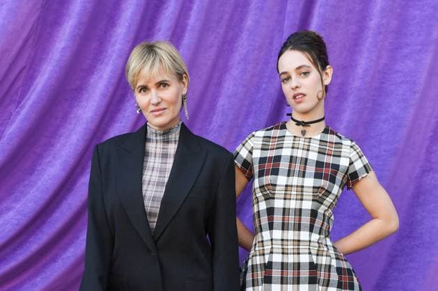 PFW Acne Studios Photocall Judith Godreche and Tess Barthelemy attending the Acne Studios Womenswear Fall Winter 2025-2026 show as part of Paris Fashion Week at L’Observatoire de Paris in Paris, France on March 05, 2025. Photo by Aurore Marechal ABACAPRESS.COM Paris France  Copyright: xMarechalxAurore ABACAx