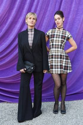 PFW Acne Studios Photocall Judith Godreche and Tess Barthelemy attending the Acne Studios Womenswear Fall Winter 2025-2026 show as part of Paris Fashion Week at L’Observatoire de Paris in Paris, France on March 05, 2025. Photo by Aurore Marechal ABACAPRESS.COM Paris France  Copyright: xMarechalxAurore ABACAx