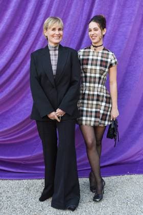 PFW Acne Studios Photocall Judith Godreche and Tess Barthelemy attending the Acne Studios Womenswear Fall Winter 2025-2026 show as part of Paris Fashion Week at L’Observatoire de Paris in Paris, France on March 05, 2025. Photo by Aurore Marechal ABACAPRESS.COM Paris France  Copyright: xMarechalxAurore ABACAx
