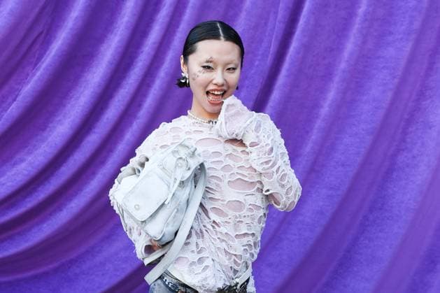 PFW Acne Studios Photocall Lin Lin Yujing attending the Acne Studios Womenswear Fall Winter 2025-2026 show as part of Paris Fashion Week at L’Observatoire de Paris in Paris, France on March 05, 2025. Photo by Aurore Marechal ABACAPRESS.COM Paris France  Copyright: xMarechalxAurore ABACAx