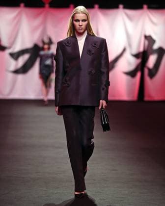 PFW - Casablanca Runway A model walks the runway during the Casablanca Womenswear Fall Winter 2025-2026 show as part of Paris Fashion at Le Carrousel du Louvre on March 05, 2025 in Paris, France. Photo by Alain-Gil Gonzalez ABACAPRESS.COM Paris France  Copyright: xGonzalezxAlain-Gil ABACAx