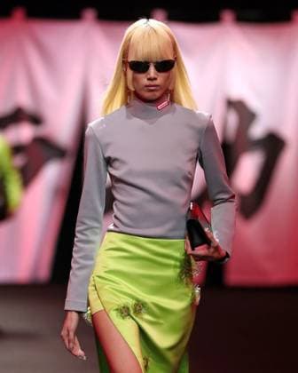 PFW - Casablanca Runway A model walks the runway during the Casablanca Womenswear Fall Winter 2025-2026 show as part of Paris Fashion at Le Carrousel du Louvre on March 05, 2025 in Paris, France. Photo by Alain-Gil Gonzalez ABACAPRESS.COM Paris France  Copyright: xGonzalezxAlain-Gil ABACAx